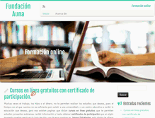 Tablet Screenshot of fundacionauna.org